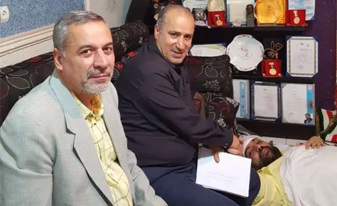 مهندس تاج و دکتر شیرازی از دکتر سعید حق وردی عیادت کردند مهندس تاج و دکتر شیرازی از دکتر سعید حق وردی عیادت کردند
