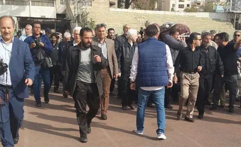 مراسم تشییع پیکر اکبر افتخاری برگزار شد مراسم تشییع پیکر اکبر افتخاری برگزار شد