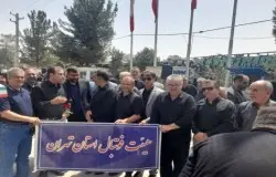 تجدید میثاق هیات فوتبال استان تهران با شهداء