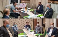 جلسه رئیس و دبیر هیات با روسای حوزه ها در خصوص مسابقات فصل 99