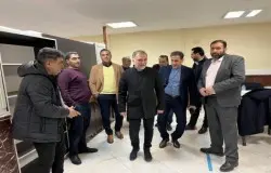 بازدید آقای رئیس از مرکز معاینات پزشکی و ورزشگاه راه آهن