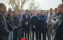 بازدید ماجدی و روسا هیات ها از هیات فوتبال بخش حسن آباد