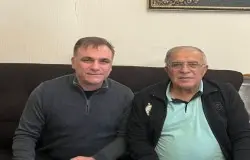 حضور رئیس هیات فوتبال استان تهران در منزل حسن روشن