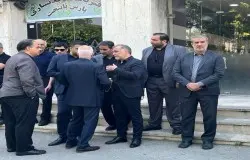 حضور میرشاد ماجدی در مراسم تشییع پیکر حسین خوشخوان