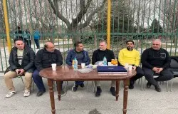 حضور سرزده میرشاد ماجدی در بازی نونهالان پیکان و مهریاران