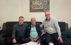 حضور رئیس هیات فوتبال استان تهران در منزل حسن روشن
