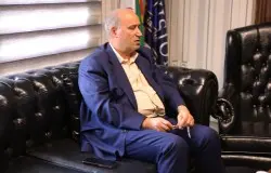 دیدار مهدی تاج و میرشاد ماجدی درهیات فوتبال استان تهران