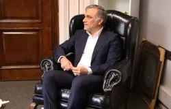 دیدار مهدی تاج و میرشاد ماجدی درهیات فوتبال استان تهران