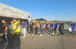 تصاویری از برپای موکب شهدای ورزشکار در ورزشگاه آزادی