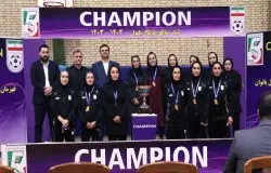 حضور میرشاد ماجدی در اختتامیه لیگ مناطق فوتسال بانوان