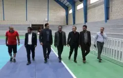 بازدید صبحگاهی میرشاد ماجدی از ورزشگاه شهرقدس+تصاویر