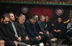 حضور اهالی ورزش در مراسم سوگواری شهادت حضرت فاطمه(س)