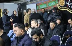 حضور اهالی ورزش در مراسم سوگواری شهادت حضرت فاطمه(س)