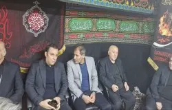 حضور اهالی ورزش در مراسم سوگواری شهادت حضرت فاطمه(س)