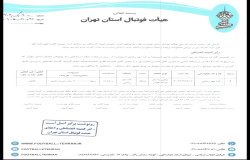 در خصوص گزارش تیم های آینده سازان حامی و کیامهر رجایی